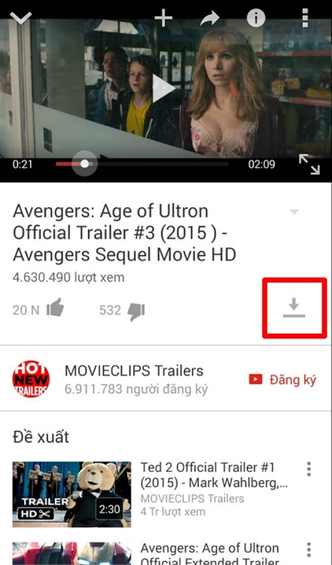 Cách nhanh nhất để download video trên Youtube cho smartphone 3