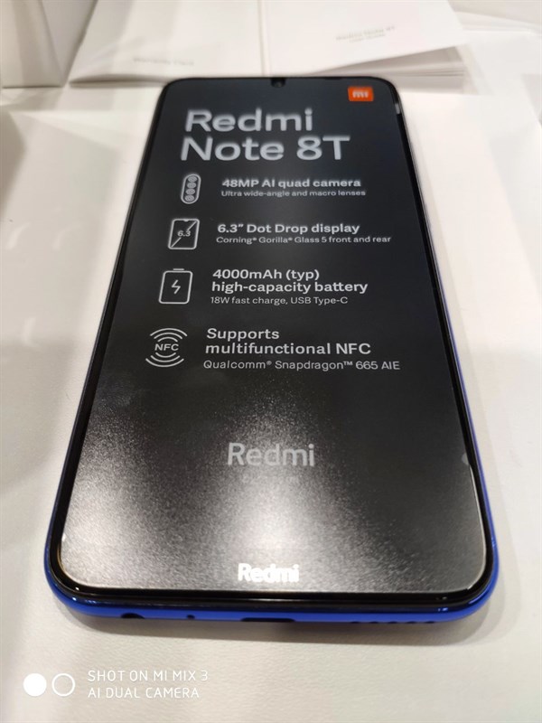 Redmi Note 8T rò rỉ