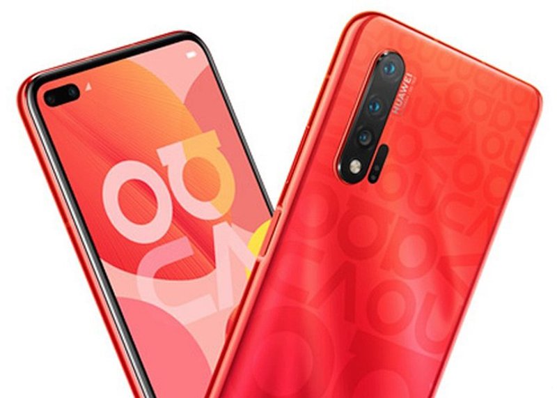 Huawei Nova 6 5G màu đỏ