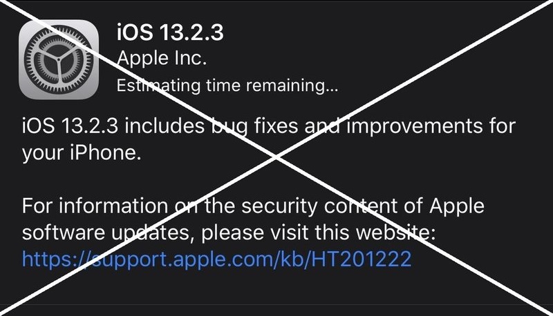 apple khóa sign iOS 13.2
