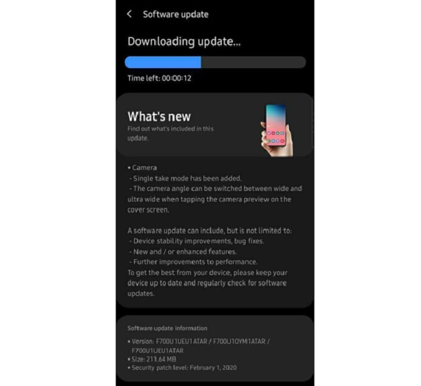 bản cập nhật Galaxy Z Flip