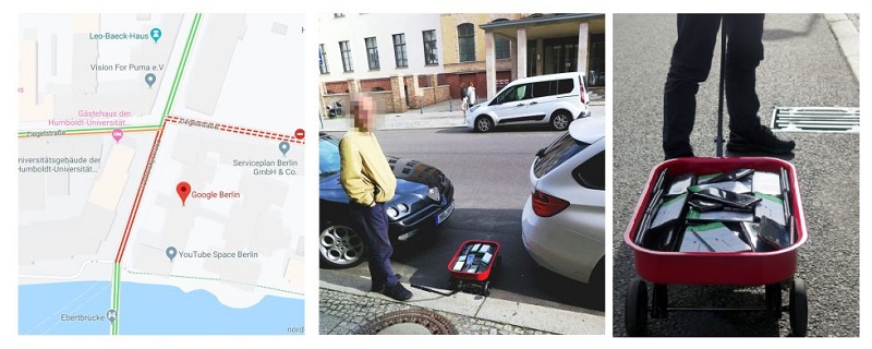 dùng smartphone đánh lừa Google Maps