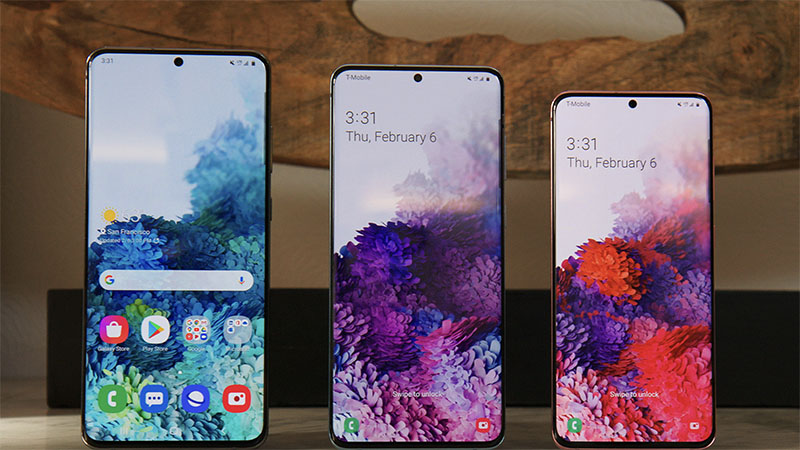 tốc độ 5G Galaxy s20