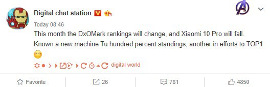 đối thủ của xiaomi Mi 10 pro