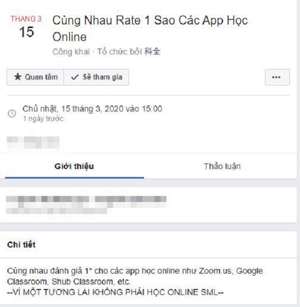 các ứng dụng học trực tuyến