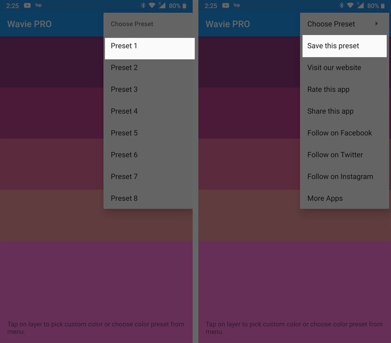 màn hình smartphone nhảy theo nhạc