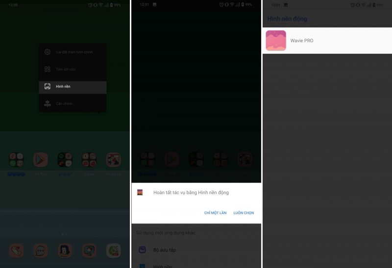 màn hình smartphone nhảy theo nhạc