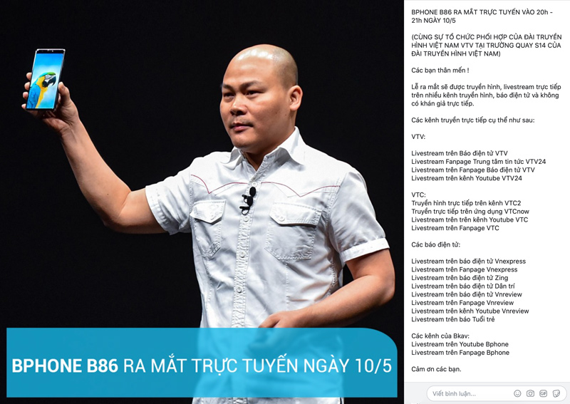 Sự kiện Bphone B86