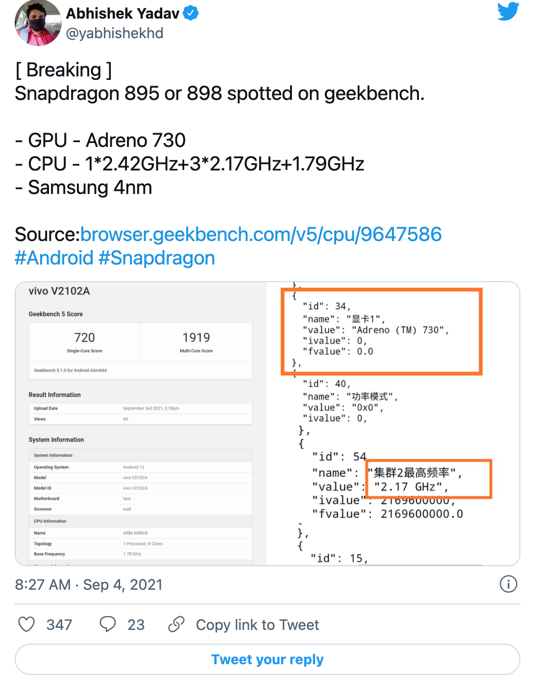 thông tin Snapdragon 898