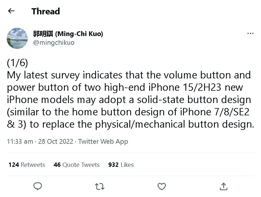 Iphone 15 ra mắt 2023 có thể có những phím chức năng mới lạ