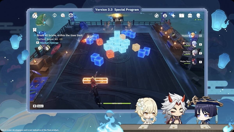 Genshin Impact brick-breaker