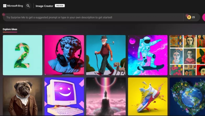 Công nghệ tạo hình ảnh DALL-E 2 được tích hợp trên Bing Image Creator