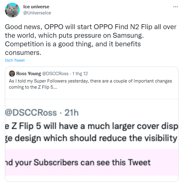 OPPO Find N2 Flip vượt Samsung