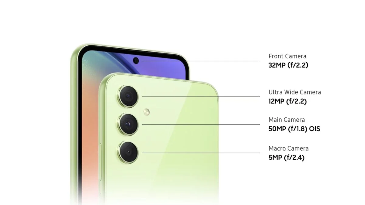 Hệ thống camera cũng được cải tiến trên Galaxy A54 5G