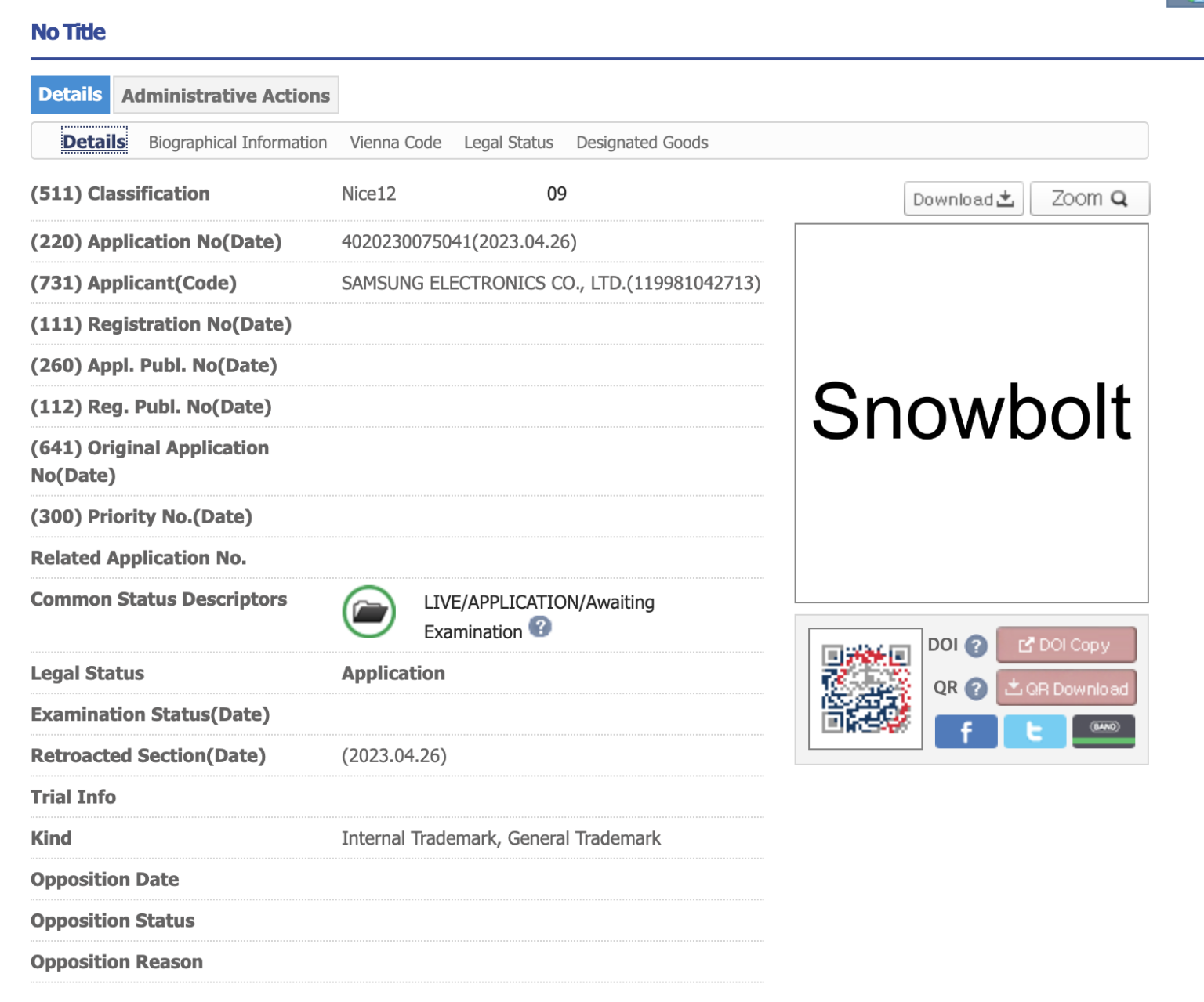 Thông tin về chip DRAM Snowbolt