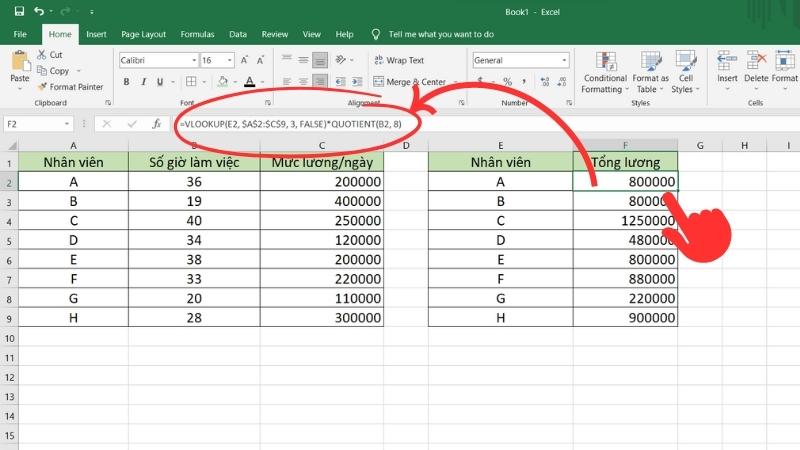 Cú pháp hàm chia trong excel và cách sử dụng hiệu quả