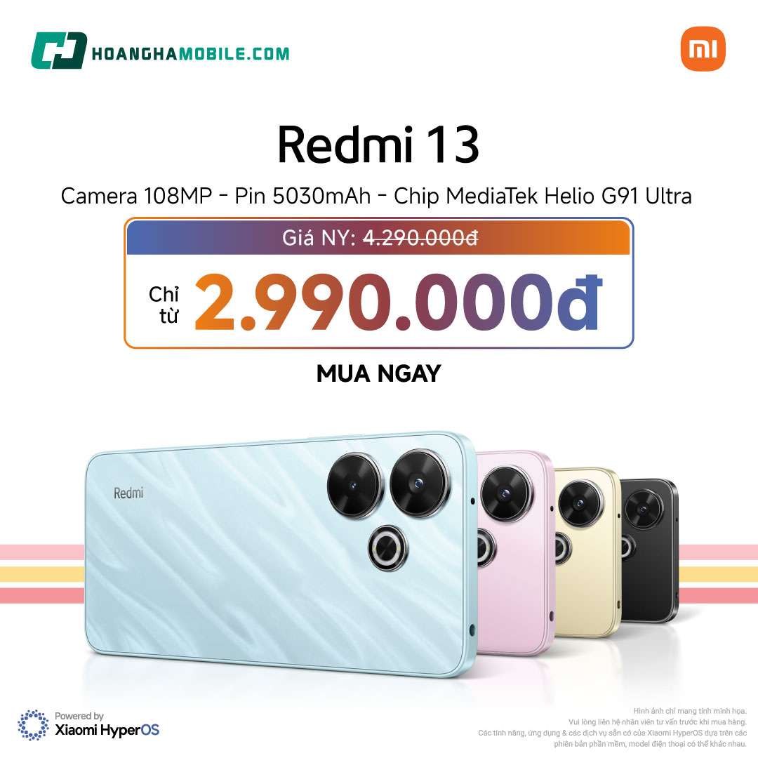 Điện thoại Xiaomi Redmi 13 (6GB/128GB) Image hình ảnh hình ảnh hình ảnh hình ảnh hình ảnh hình ảnh hình ảnh hình ảnh hình ảnh hình ảnh Phạm Ngọc Thưởng - Điện thoại Xiaomi Redmi 13 (6GB/128GB)