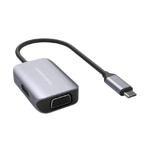 Cổng chuyển HyperDrive HDMI/VGA 4K/60Hz 2-in-1 USB-C Hub (HD-C2HV)