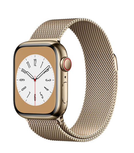 Apple Watch Series 8 - GPS + Cellular, 45mm - Viền thép dây thép