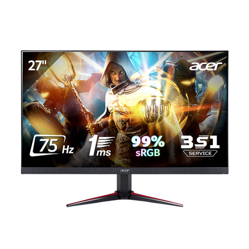 Màn hình Acer VG270 27inch/FHD/IPS/75Hz/1ms/250nits/HDMI+VGA+Audio/Loa/Freesync - Chính Hãng