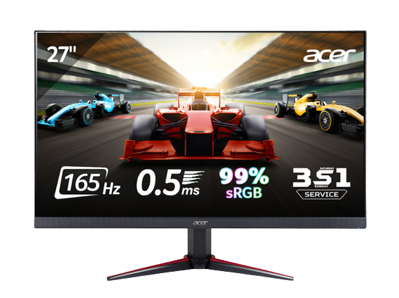 Màn hình Acer VG270S (27inch/FHD/IPS/165Hz/2ms/250nits/HDMI+DP+Audio/Freesync) - Chính hãng