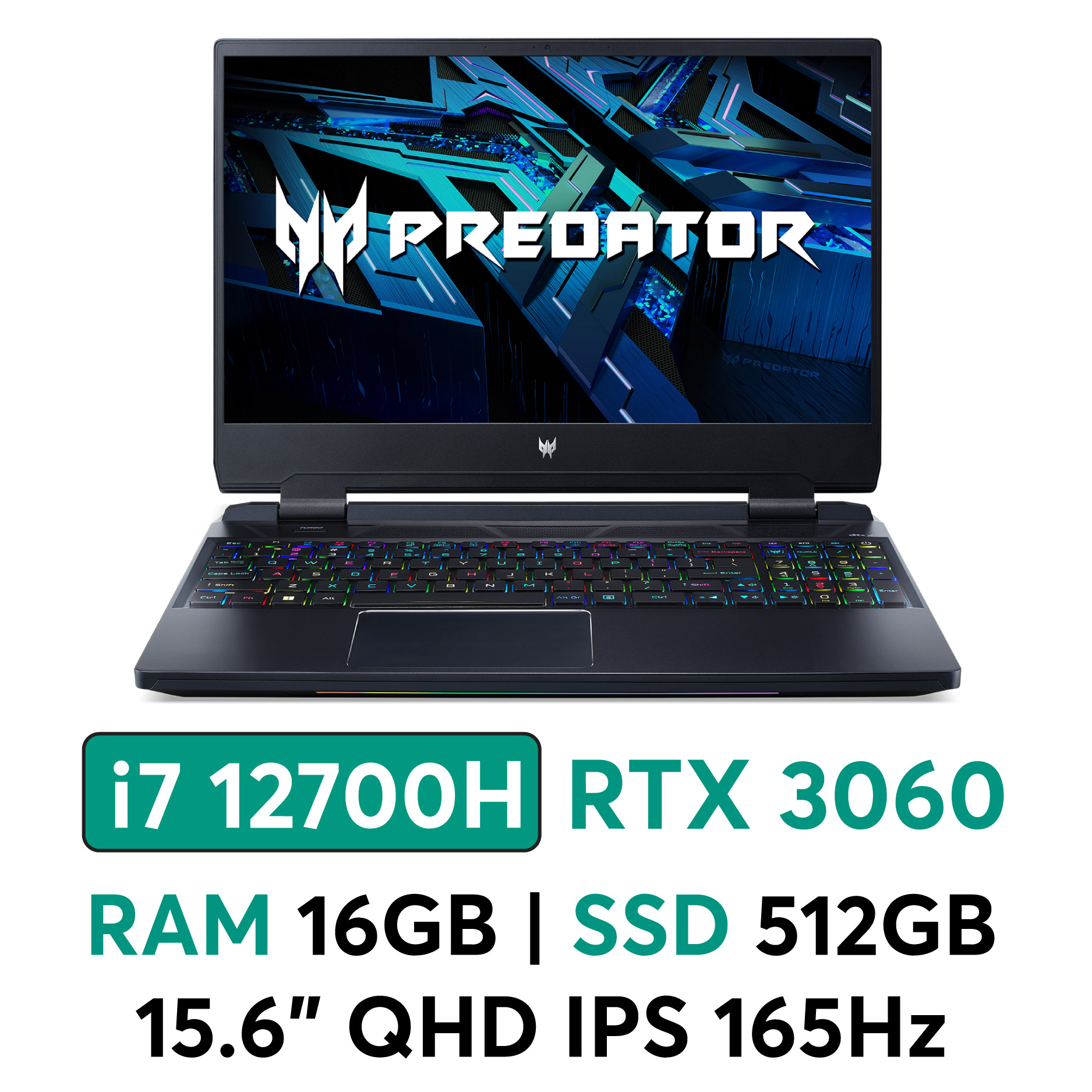 Laptop Acer Predator Helios PH315-55-76KG (i7-12700H/16GD4/512GSSD/15 ...