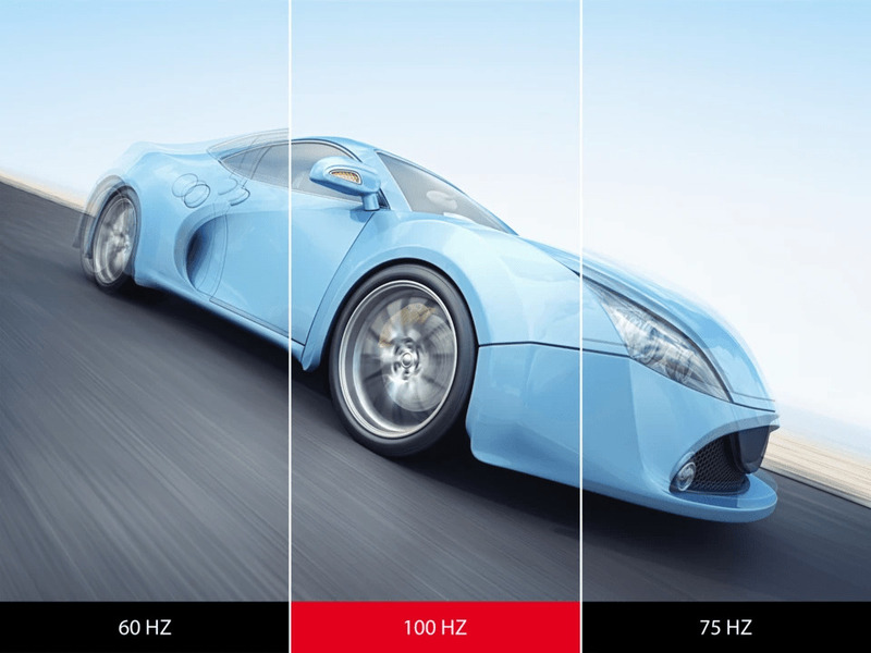 Tần số quét đạt 100Hz.