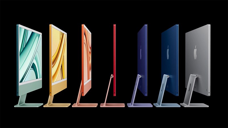 iMac cung cấp 7 lựa chọn về màu sắc cho người dùng