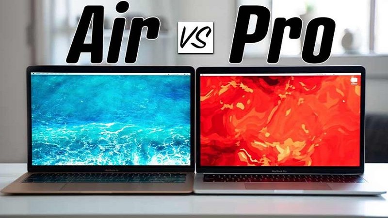 Dòng sản phẩm máy tính xách tay của Apple được chia thành 2 phiên bản, đó là MacBook Pro và MacBook Air
