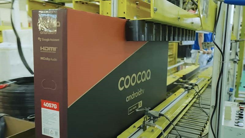 Những sản phẩm TV của Coocaa được sản xuất trên dây chuyền nhập khẩu từ Nhật Bản
