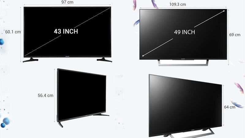 Hướng dẫn chọn mua TV Samsung theo kích thước màn hình