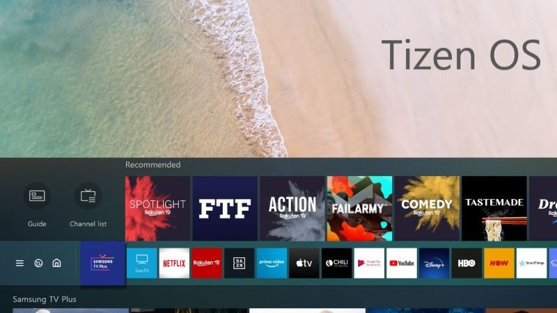 Hệ điều hành độc quyền Tizen OS còn cho phép người dùng truy cập ứng dụng ngay khi đang trình chiếu