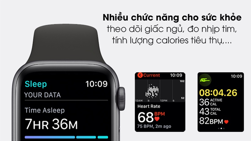 Apple Watch SE thế hệ thứ 1 (2020) tích hợp nhiều tính năng sức khỏe
