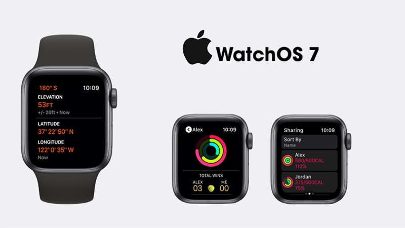 Apple Watch SE thế hệ thứ 1 (2020) sử dụng hệ điều hành WatchOS 7 được cập nhật và nâng cấp với nhiều tính năng mới