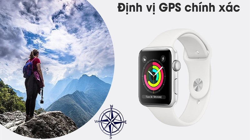 Những chiếc Apple Watch còn được tích hợp hệ thống định vị GPS tiên tiến