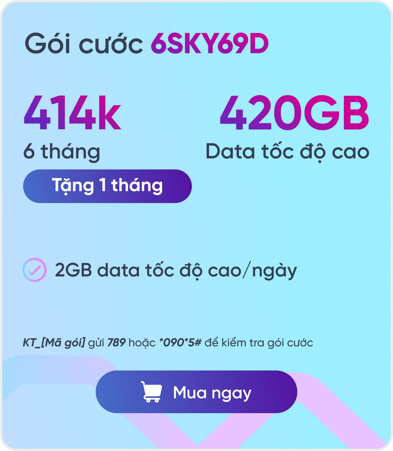 Sim thẻ SIM VNSKY - Bộ KIT 6SKY69D