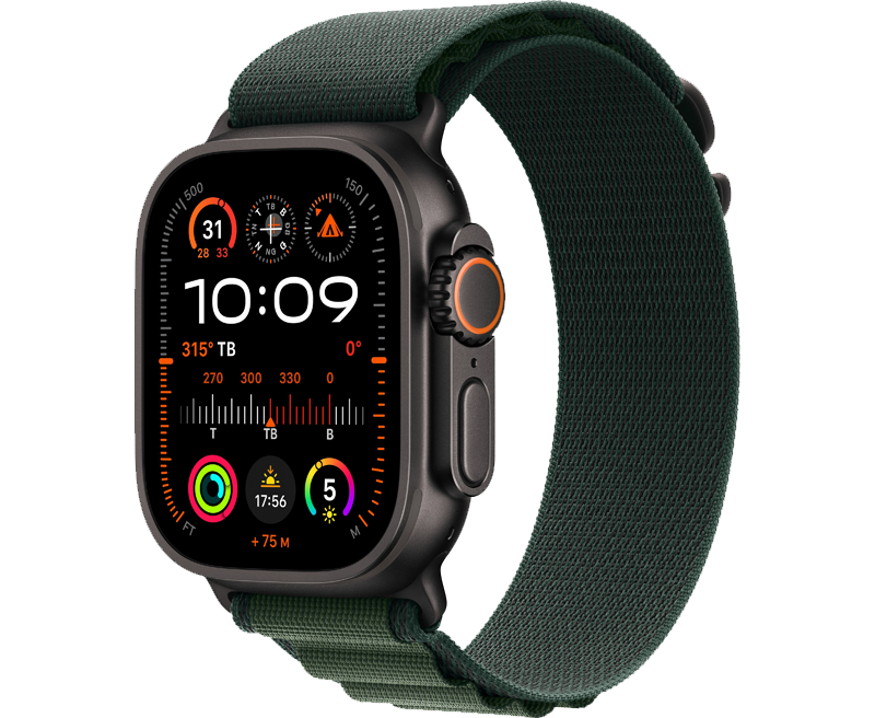 Apple Watch Ultra 2 (2024) GPS + Cellular, 49mm Viền Titan Dây Alpine