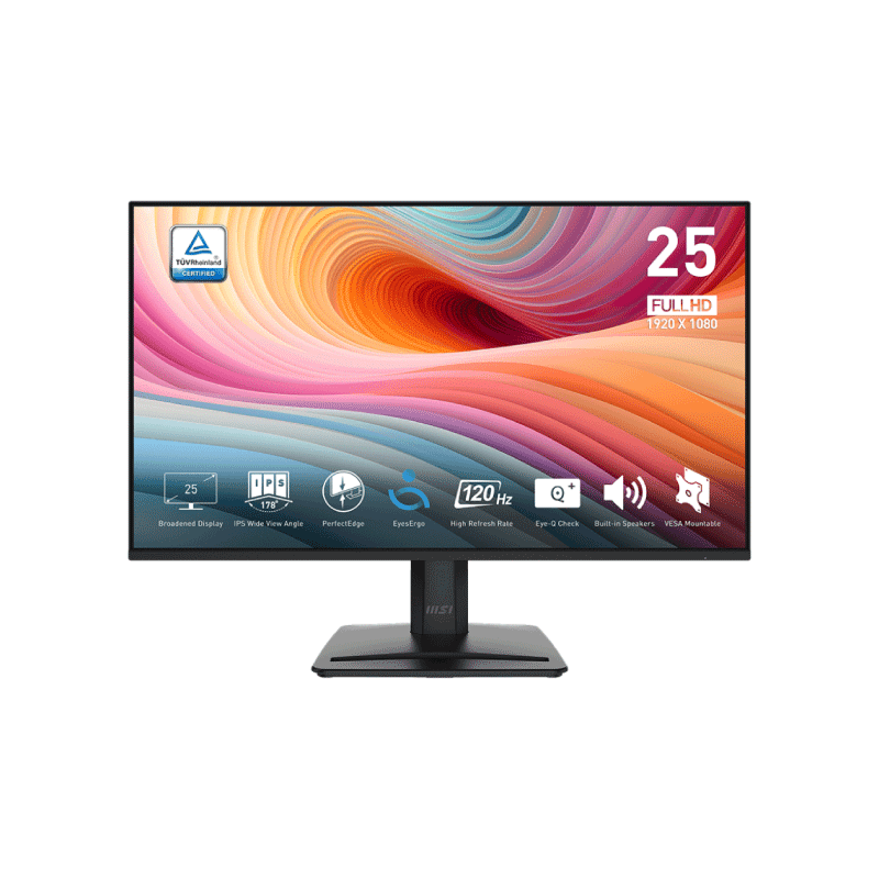 Màn hình MSI PRO MP251 E2 (24.5 inch/FHD/IPS/120Hz/1ms/Loa) - Chính hãng