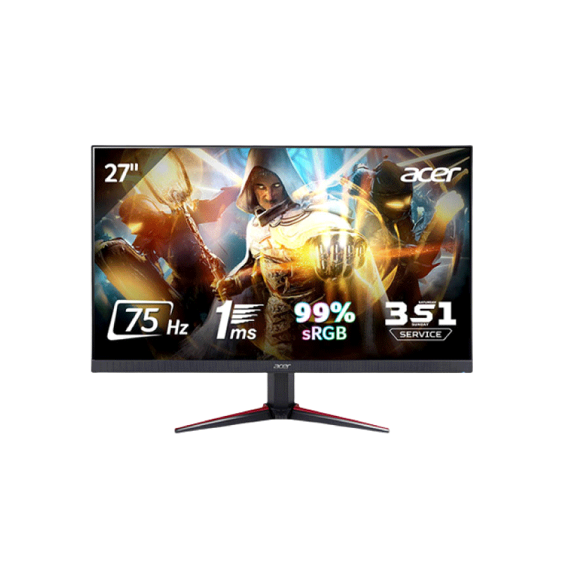 Màn hình Acer VG270 27inch/FHD/IPS/75Hz/1ms/250nits/HDMI+VGA+Audio/Loa/Freesync - Chính Hãng