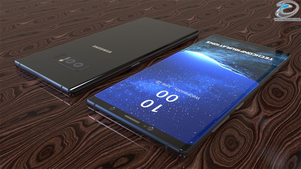 Tiếp tục xuất hiện concept thiết kế Galaxy Note 8, tinh tế với màn hình ...