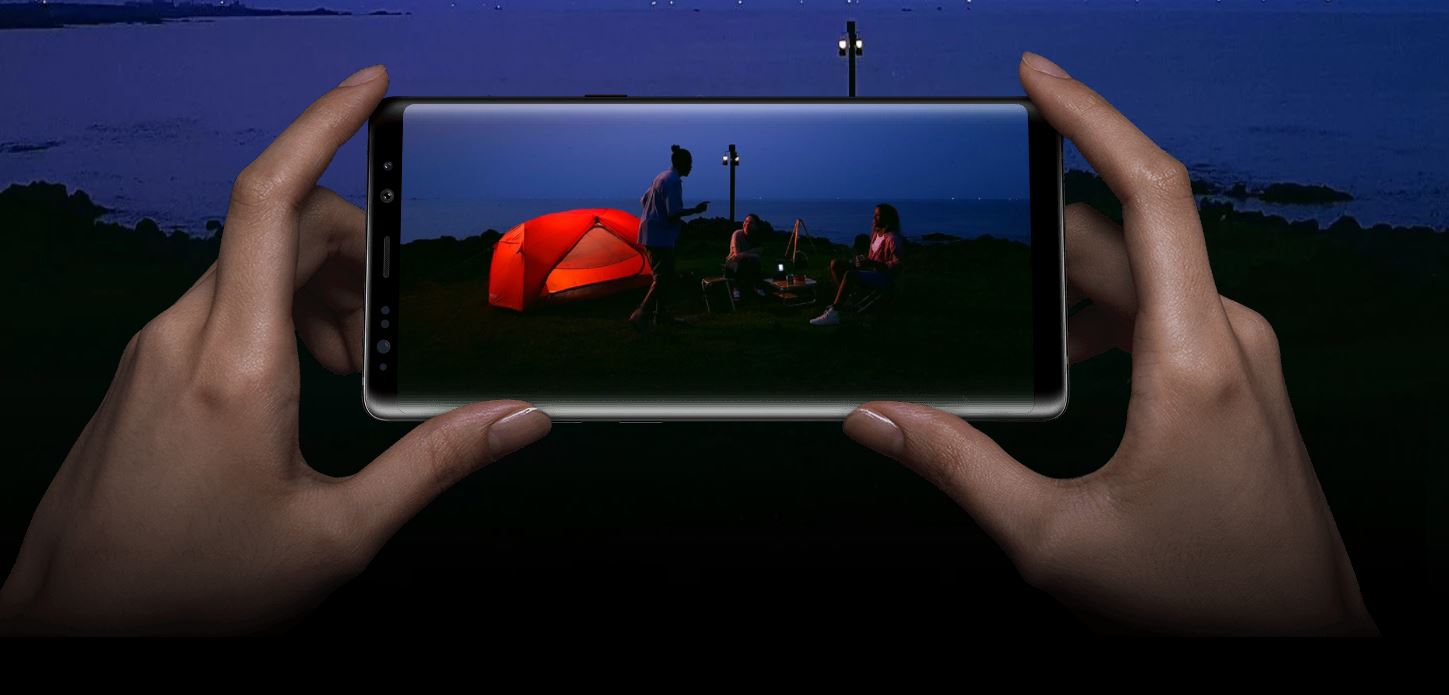 camera galaxy note 8 ống kính kép, lấy nét dual-pixel, chống rung quang học, zoom quang 2x