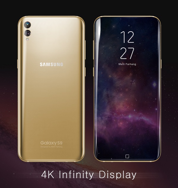 Một concept Galaxy S9 cực ấn tượng mà cũng rất thực tiễn vừa được chia sẻ rộng rãi với điểm nhấn là màn hình không viền hoàn toàn và hệ thống camera kép ở cả mặt trước và sau.