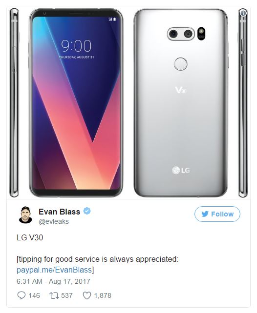 hình ảnh lg v30