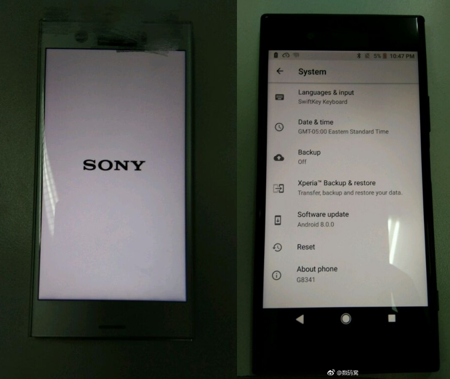 hình ảnh xperia xz1 và xperia xz 1 compact rò rỉ