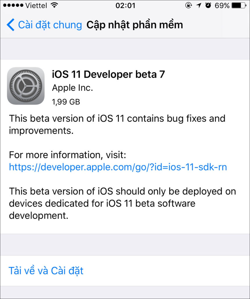 ios 11 beta 7