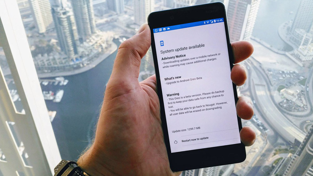 cập nhật Android 8.0 cho Nokia 8