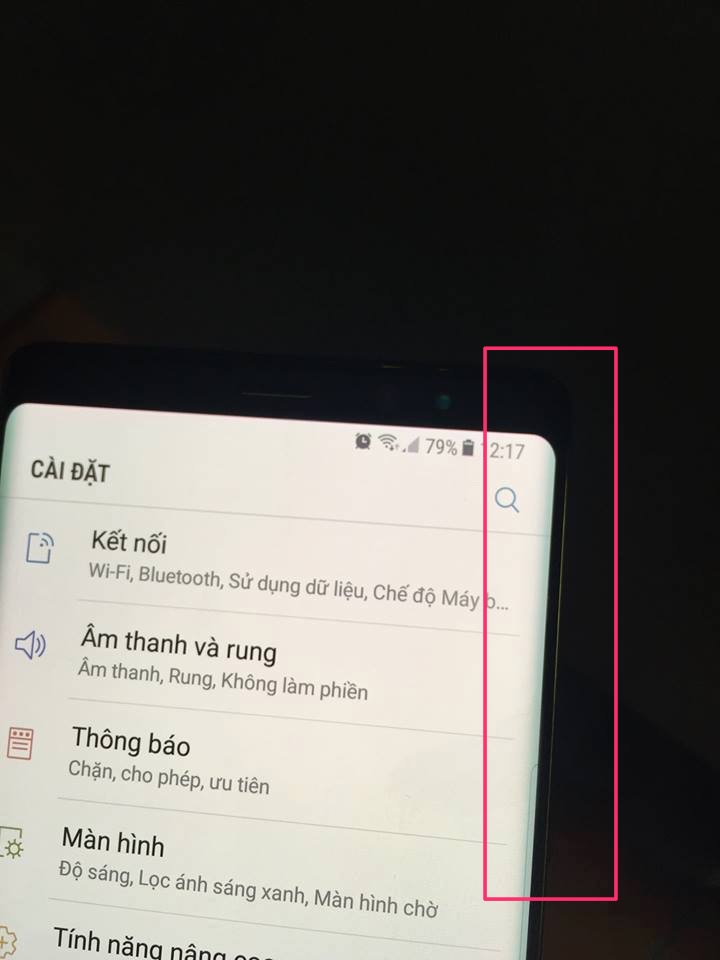 galaxy note 8 hở sáng 1