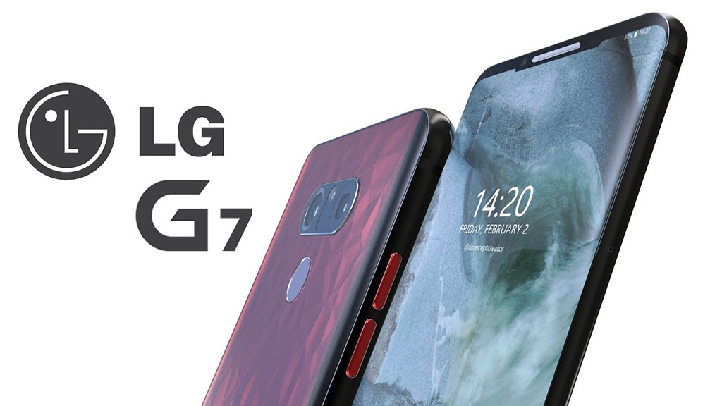 màn hình LG G7 có vết lõm như iPhone X 1