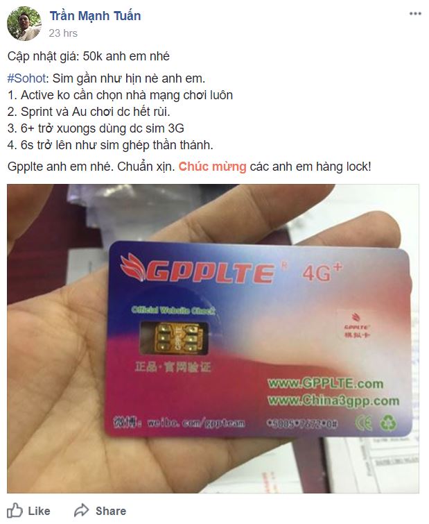 sim ghép 4g mới cho iphone lock mỹ 2