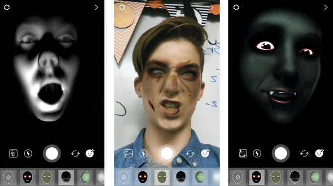 tính năng superzoom và filter kinh dị instagram 1